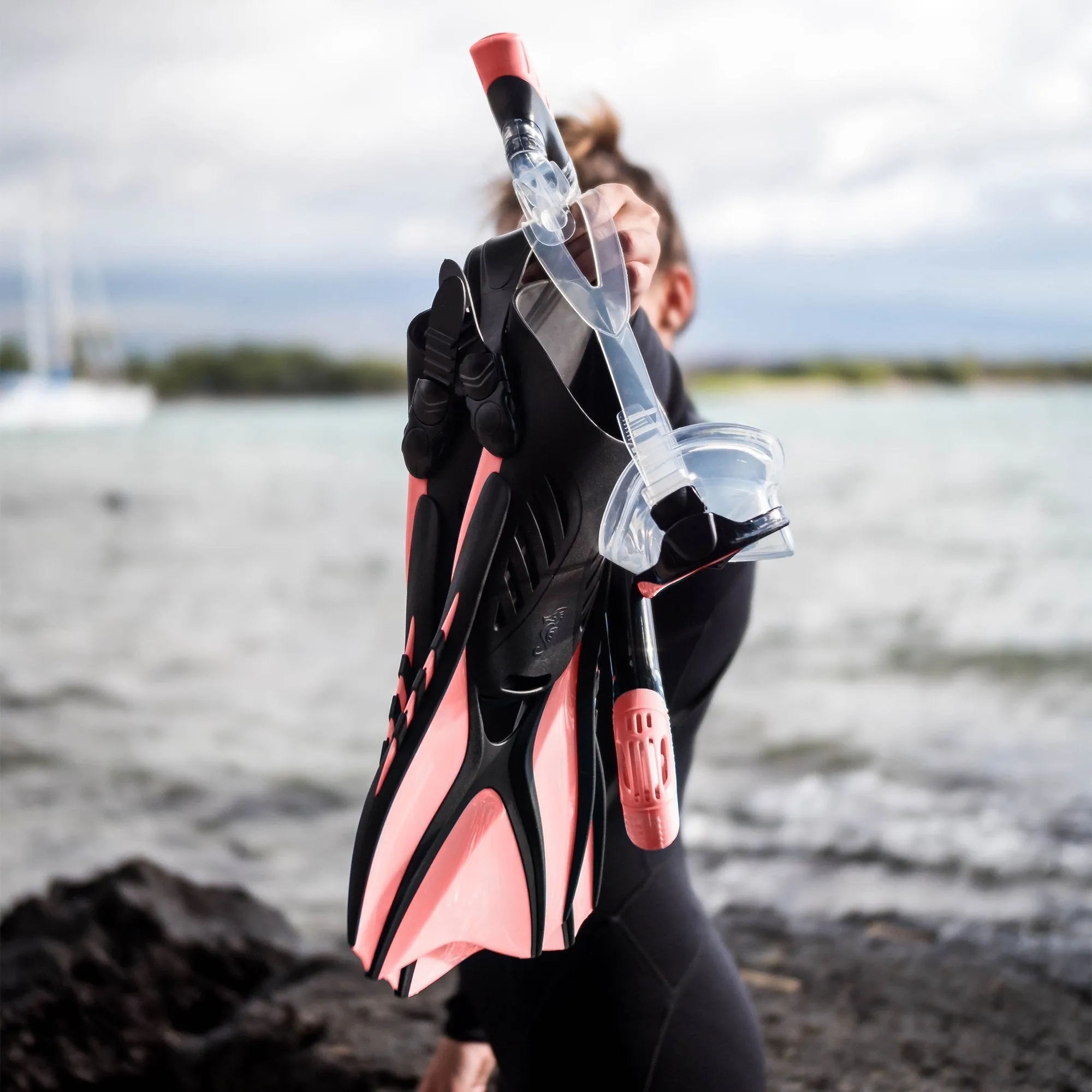 Voyager Snorkel Set - Coral