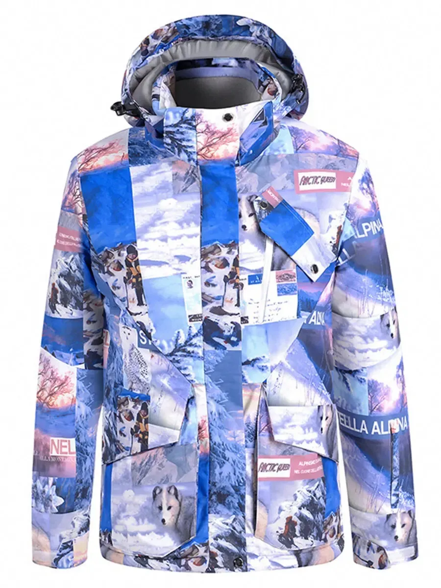 Women Insulated Puffy Ski Jacket