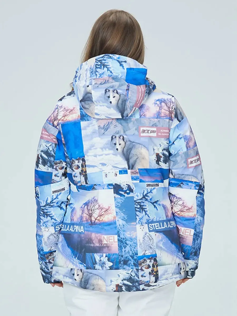 Women Insulated Puffy Ski Jacket