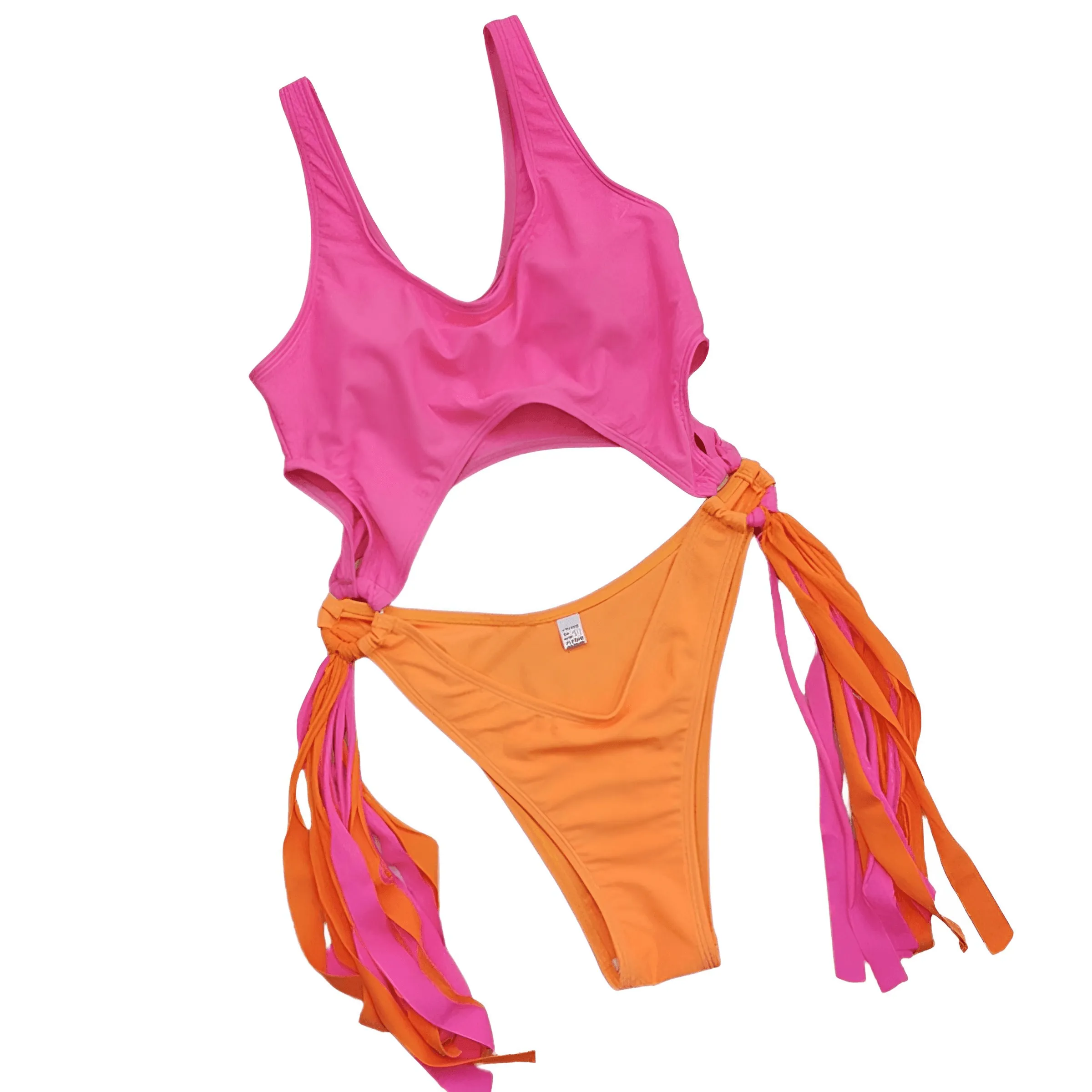 Women's One Piece High Cut Out Swimsuit