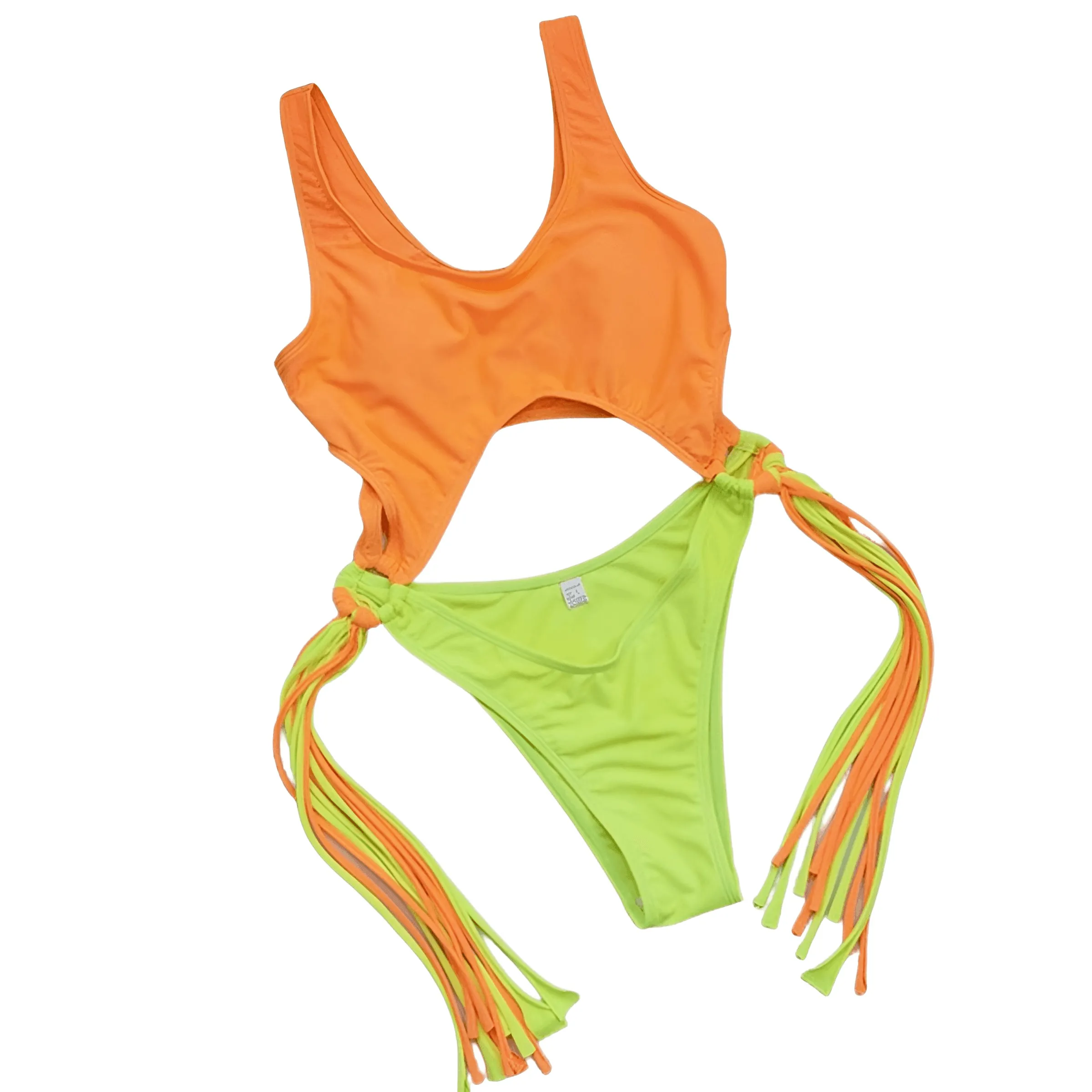 Women's One Piece High Cut Out Swimsuit