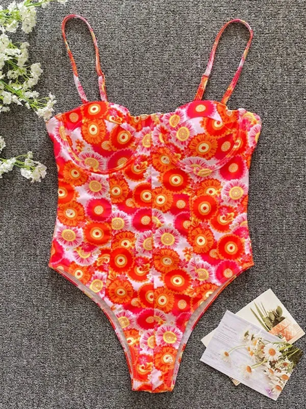 Women's One Piece High Rise Swimsuit