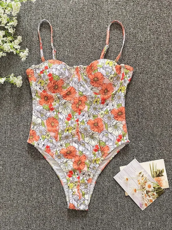 Women's One Piece High Rise Swimsuit