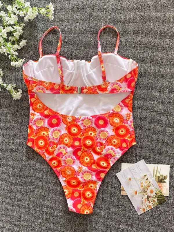 Women's One Piece High Rise Swimsuit