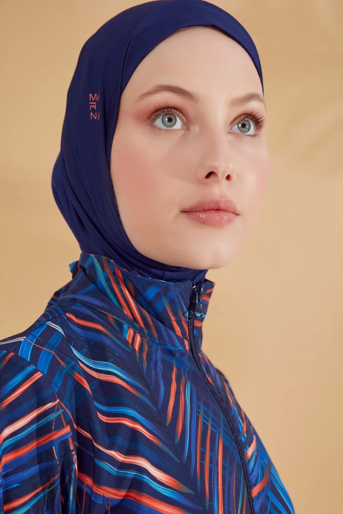 Woven Navy Burkini Modest Swimwear M2305