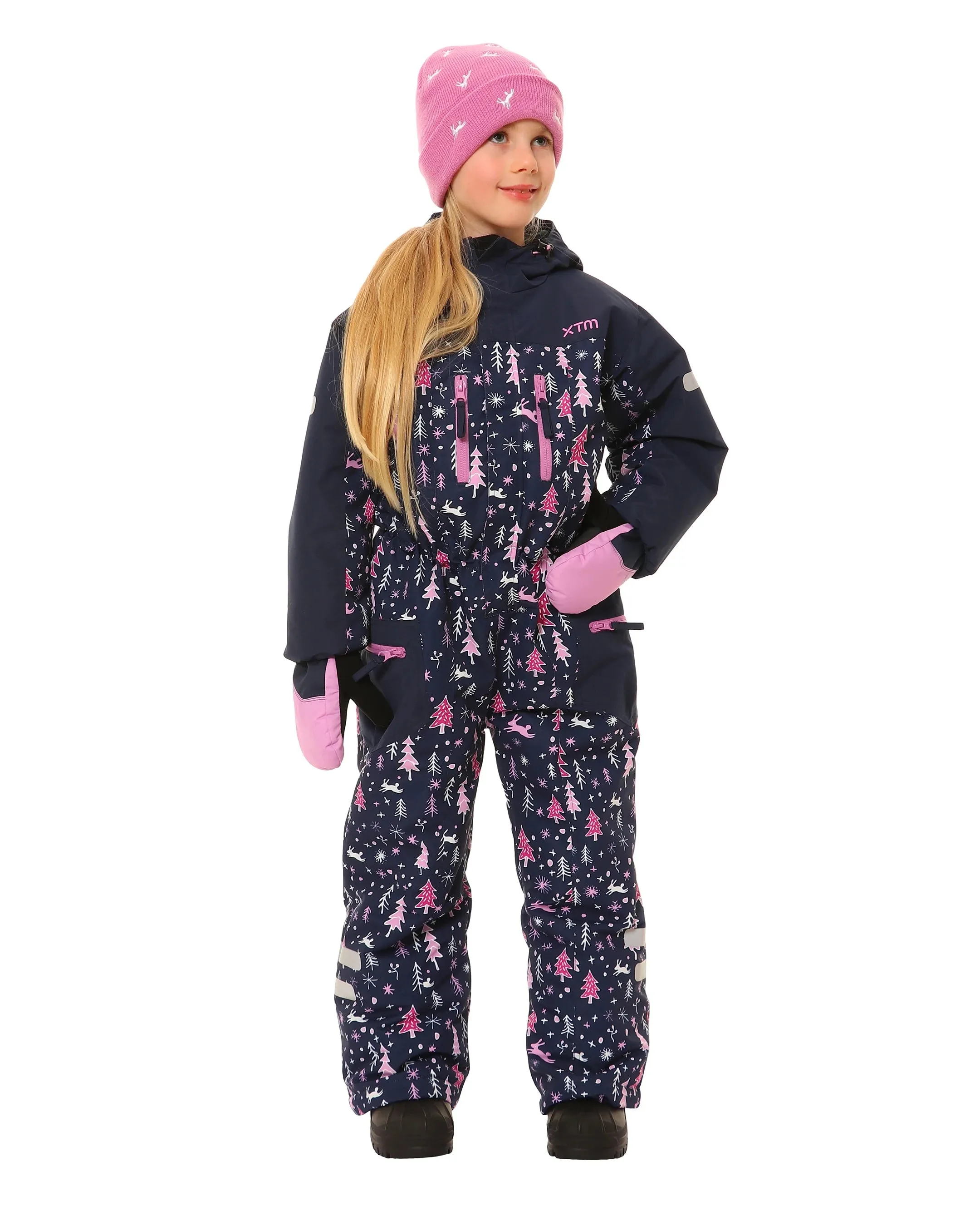 XTM Kizu Kids One Piece Suit Navy Forest