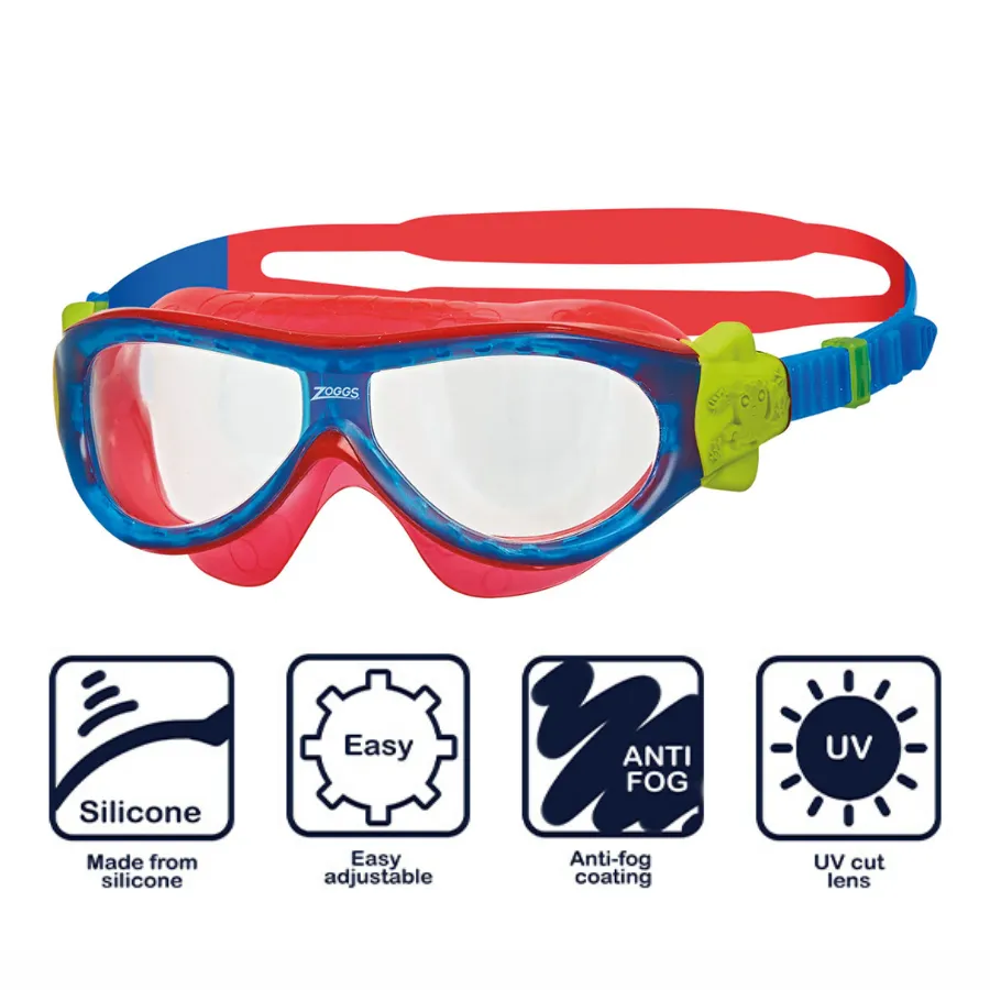 Zoggs Phantom Kids Mask <6 Yrs Z461423 - Blue/Red